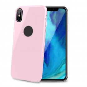 CELLY Gelskin silikonové pouzdro pro Apple iPhone XS Max, pink