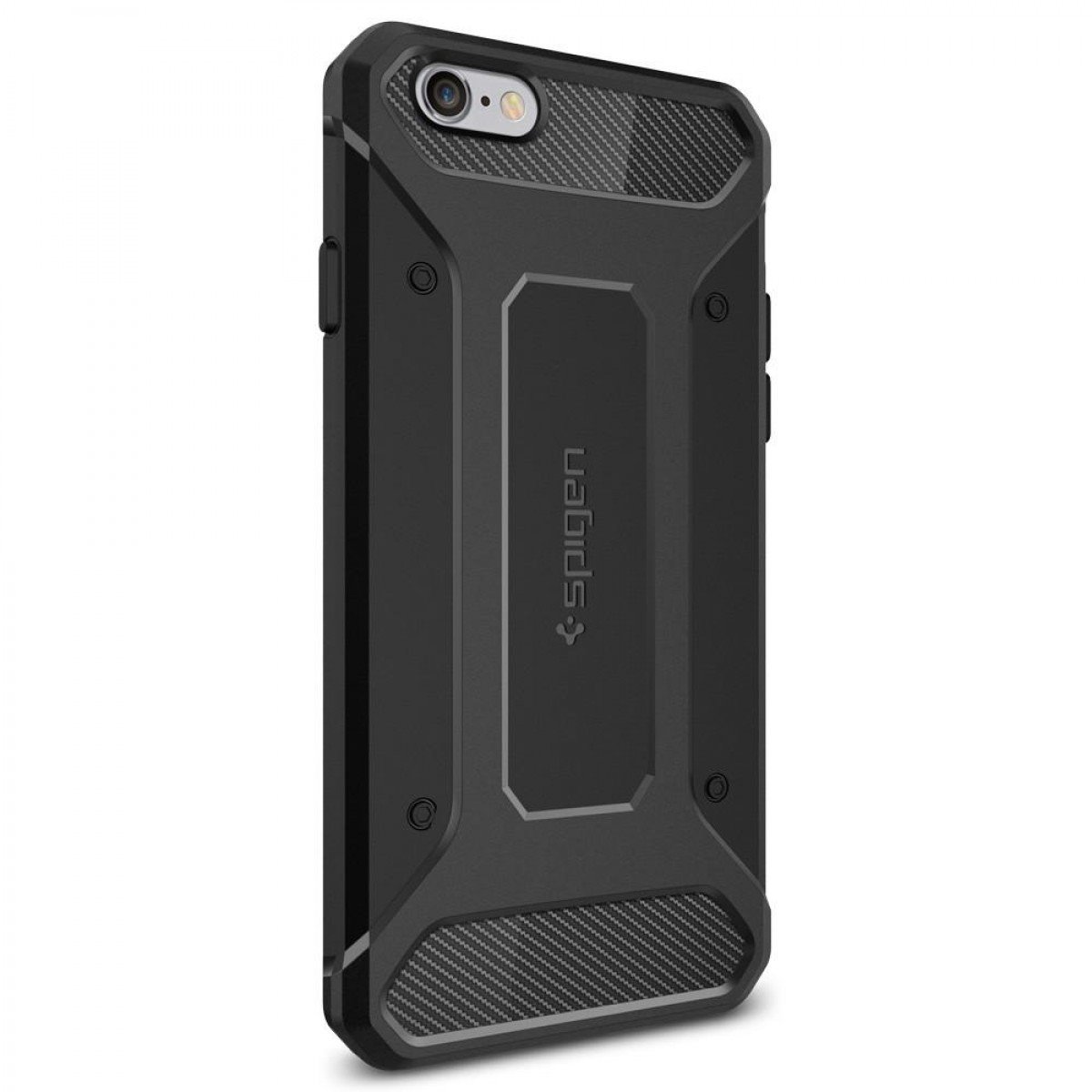 Kryt na mobil Spigen Rugged Armor pro iPhone 6/6S černá