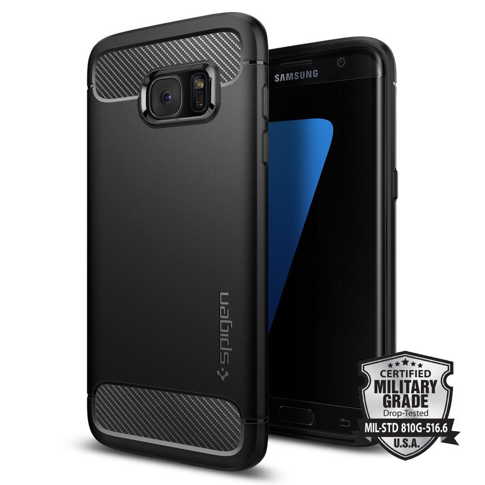 Kryt na mobil Spigen Rugged Armor pro Samsung Galaxy S7 Edge černá