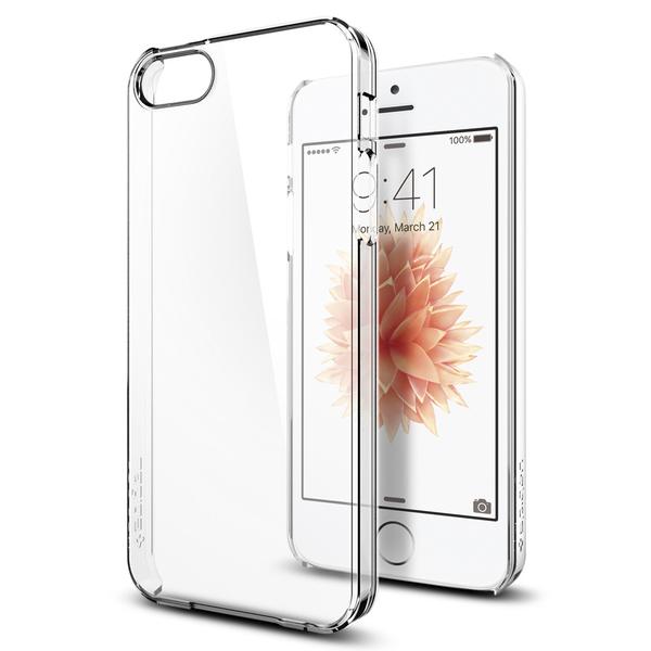 Pouzdro Spigen Thin Fit pro Apple iPhone SE/5s/5, transparentní
