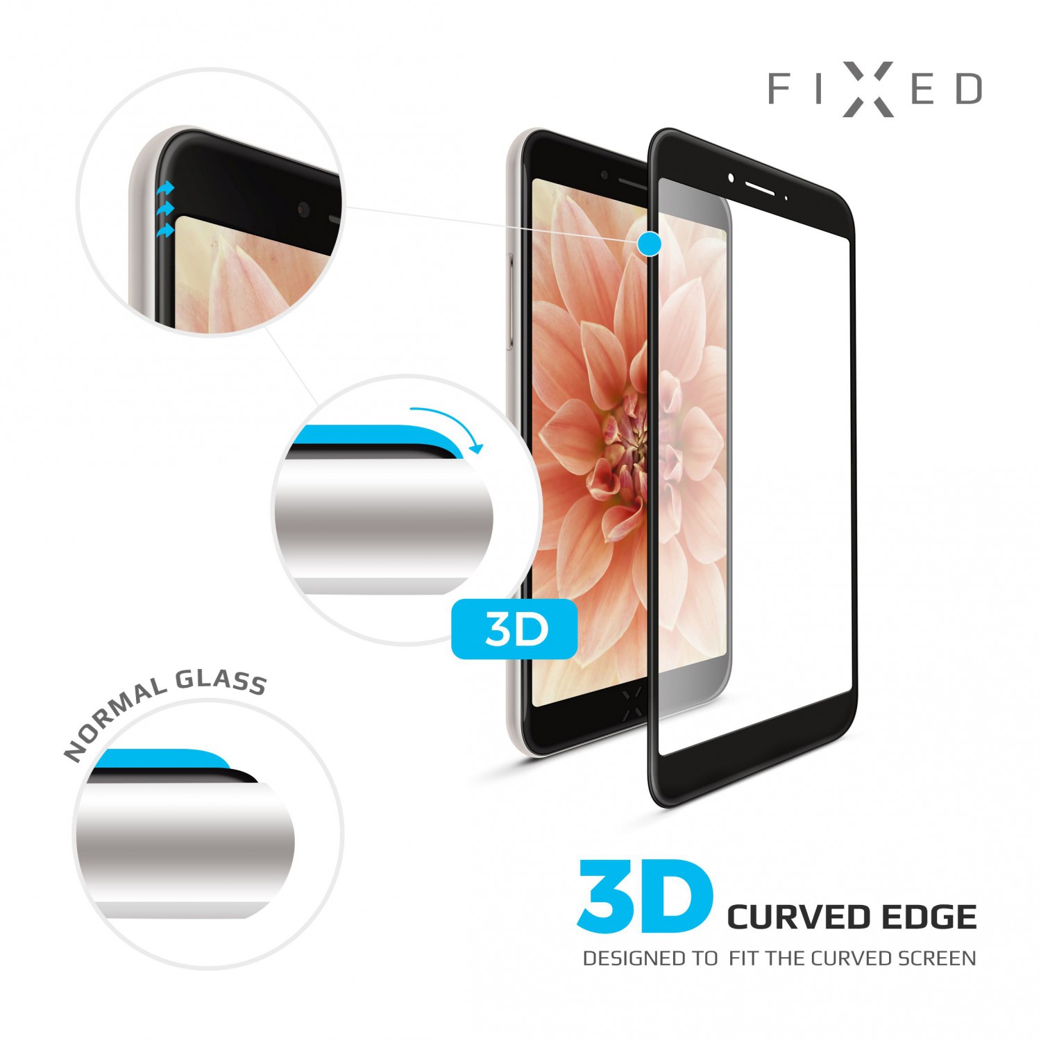Tvrzené sklo FIXED Full-Cover 3D pro Huawei P20 Pro, black