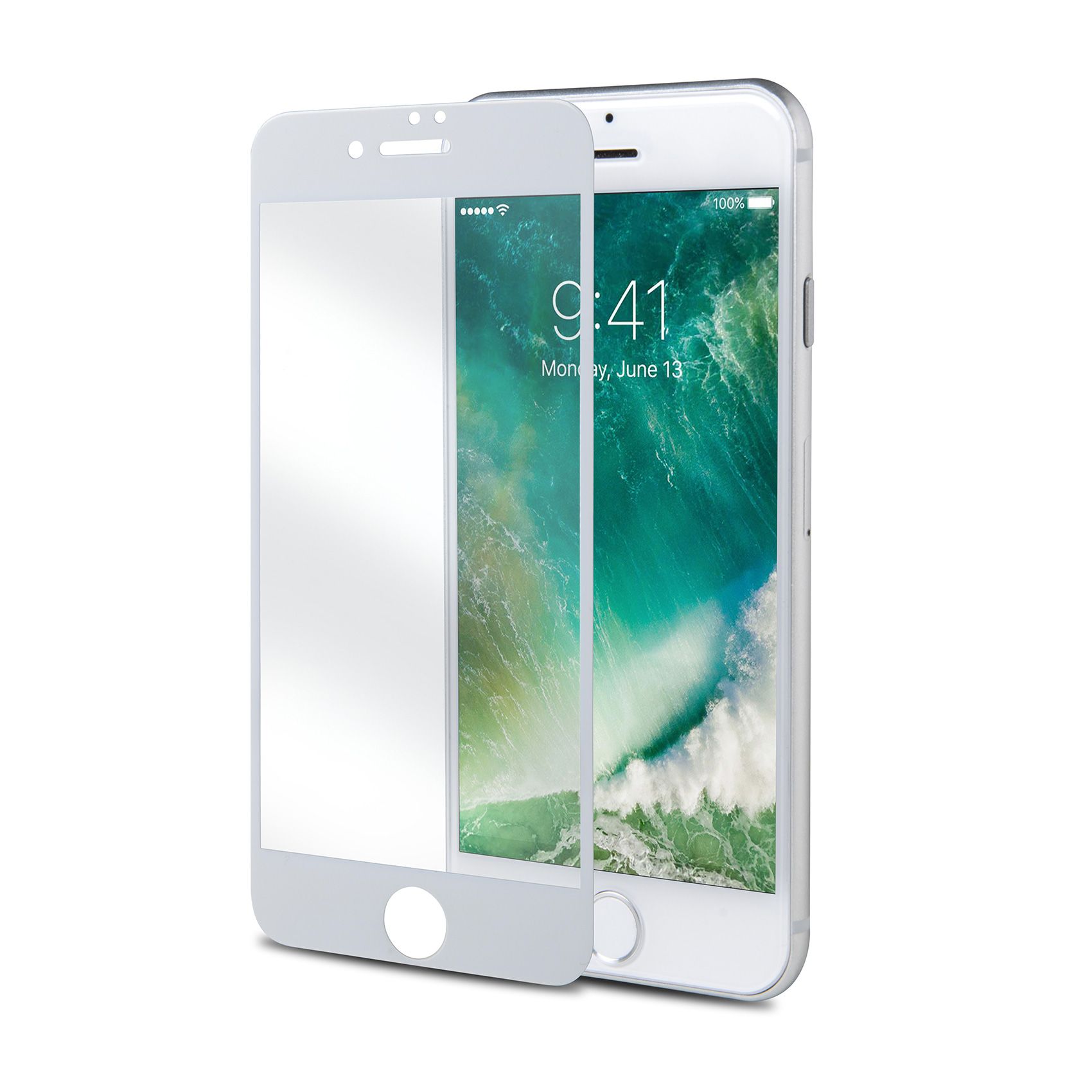 Ochranné tvrzené sklo Celly Glass antiblueray pro Apple iPhone 7 Plus / iPhone 8 Plus bílé