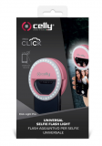 Přídavný blesk na fotoaparát Celly Click Light Pro růžový
