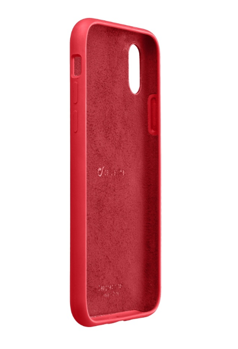 Silikonové pouzdro CellularLine Sensation pro Apple iPhone X/XS, červená