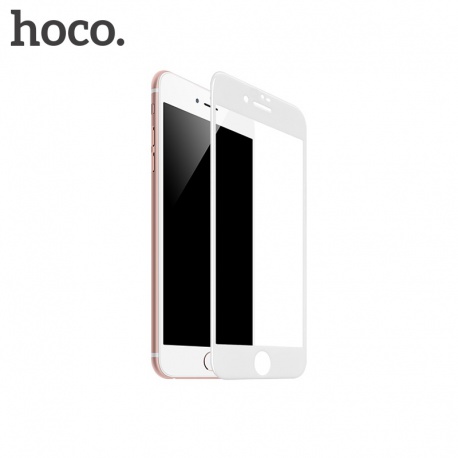 Temperované ochranné tvrzené sklo Hoco iPhone 7 Plus/8 Plus bílá