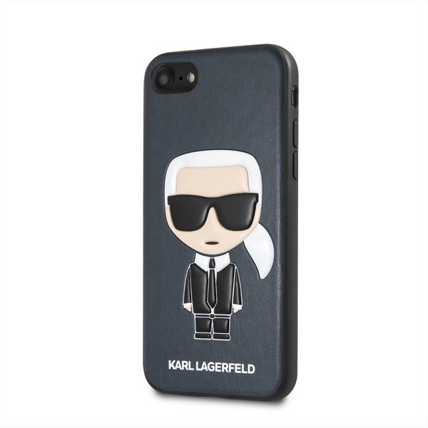 Zadní kryt Karl Lagerfeld Embosssed Karl Hard Case na iPhone 8,blue