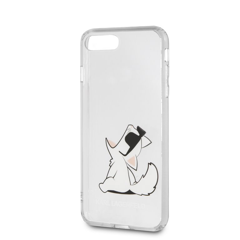 Silikonové pouzdro Karl Lagerfeld Fun Choupette No Rope Hard Case na iPhone 8 Plus