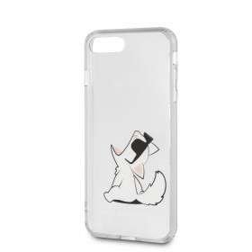 Silikonové pouzdro Karl Lagerfeld Fun Choupette No Rope Hard Case na Apple iPhone 8/SE 2020