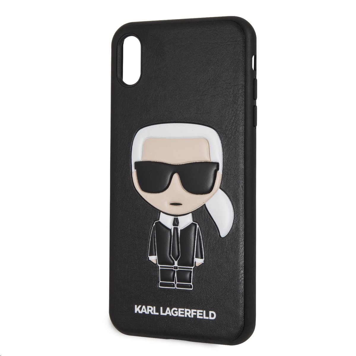 Silikonové pouzdro Karl Lagerfeld Ikonik Case na iPhone XS Max,black