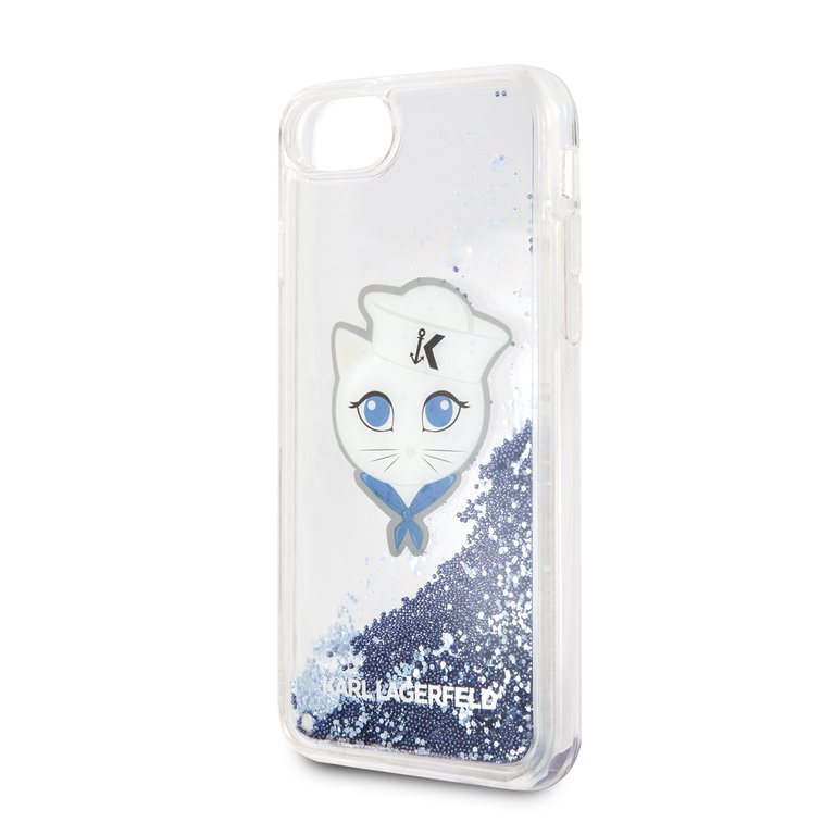 Silikonové pouzdro Karl Lagerfeld Sailor Choupette Case na iPhone 7/8,blue