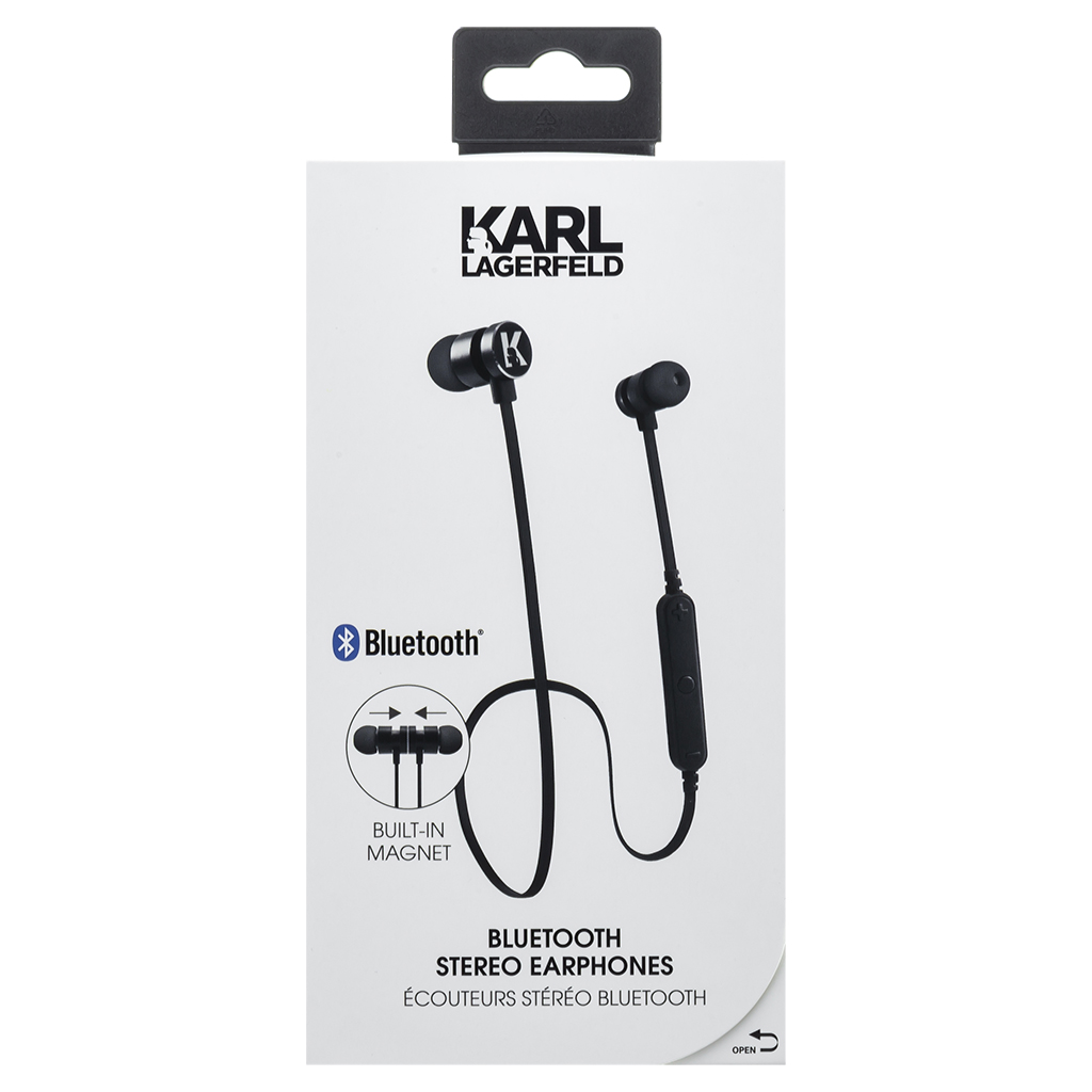 Sluchátka Karl Lagerfeld Stereo Headset Bluetooth CGBTE08 (EU Blister), Black