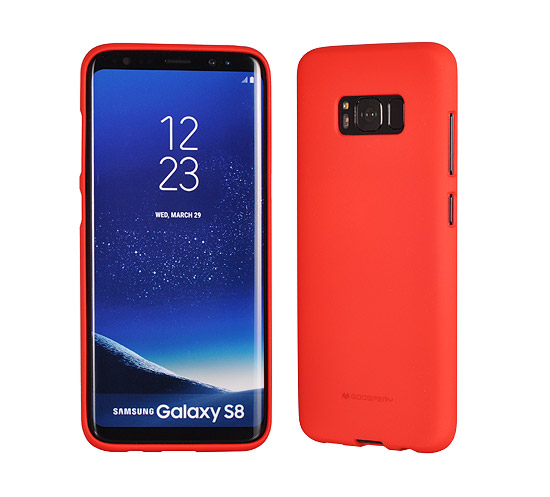 Levně Pouzdro Mercury Soft feeling Samsung Galaxy A8 2018, red