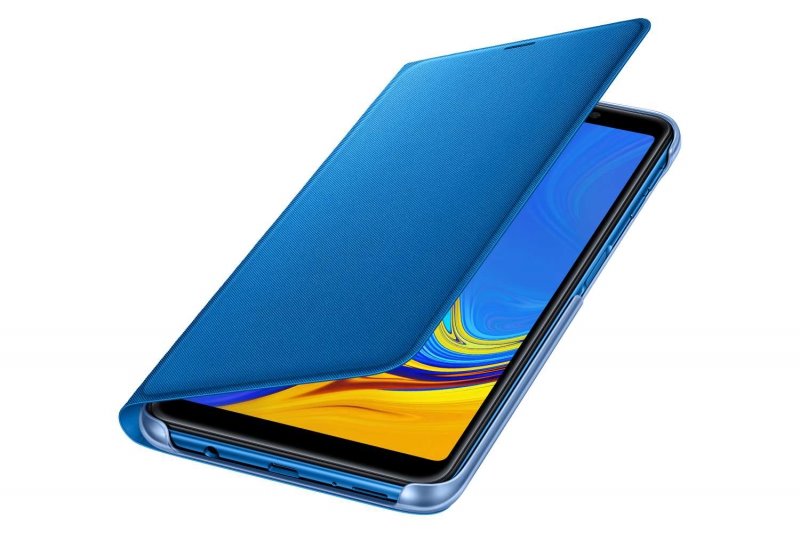 Flipové pouzdro Samsung Wallet Case pro Galaxy A7 2018 (A750) modrá