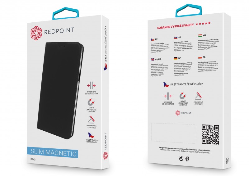 RedPoint Book Slim flipové pouzdro Xiaomi Mi 8 lite, Black