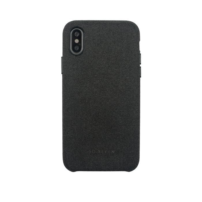 Zadní kryt SoSeven Premium Gentleman Case Fabric pro Apple iPhone X/XS, Black
