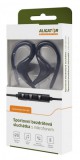 Sportovní bezdrátová sluchátka ALIGATOR FR301X s mikrofonem, černá