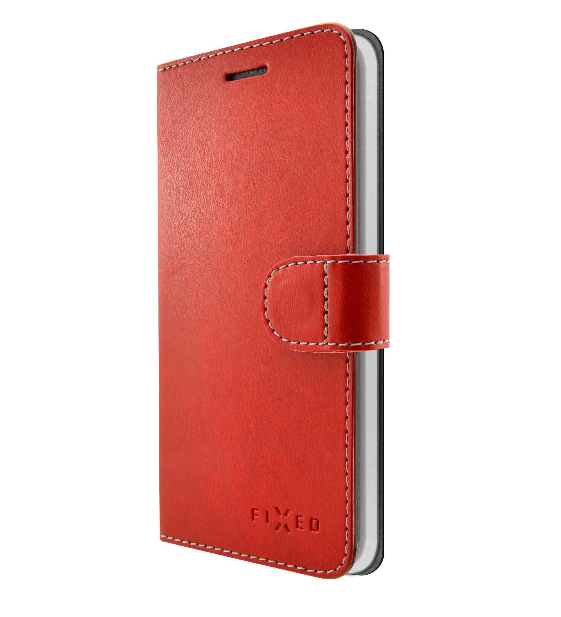 Flipové pouzdro Fixed FIT pro Samsung Galaxy J4+, červené
