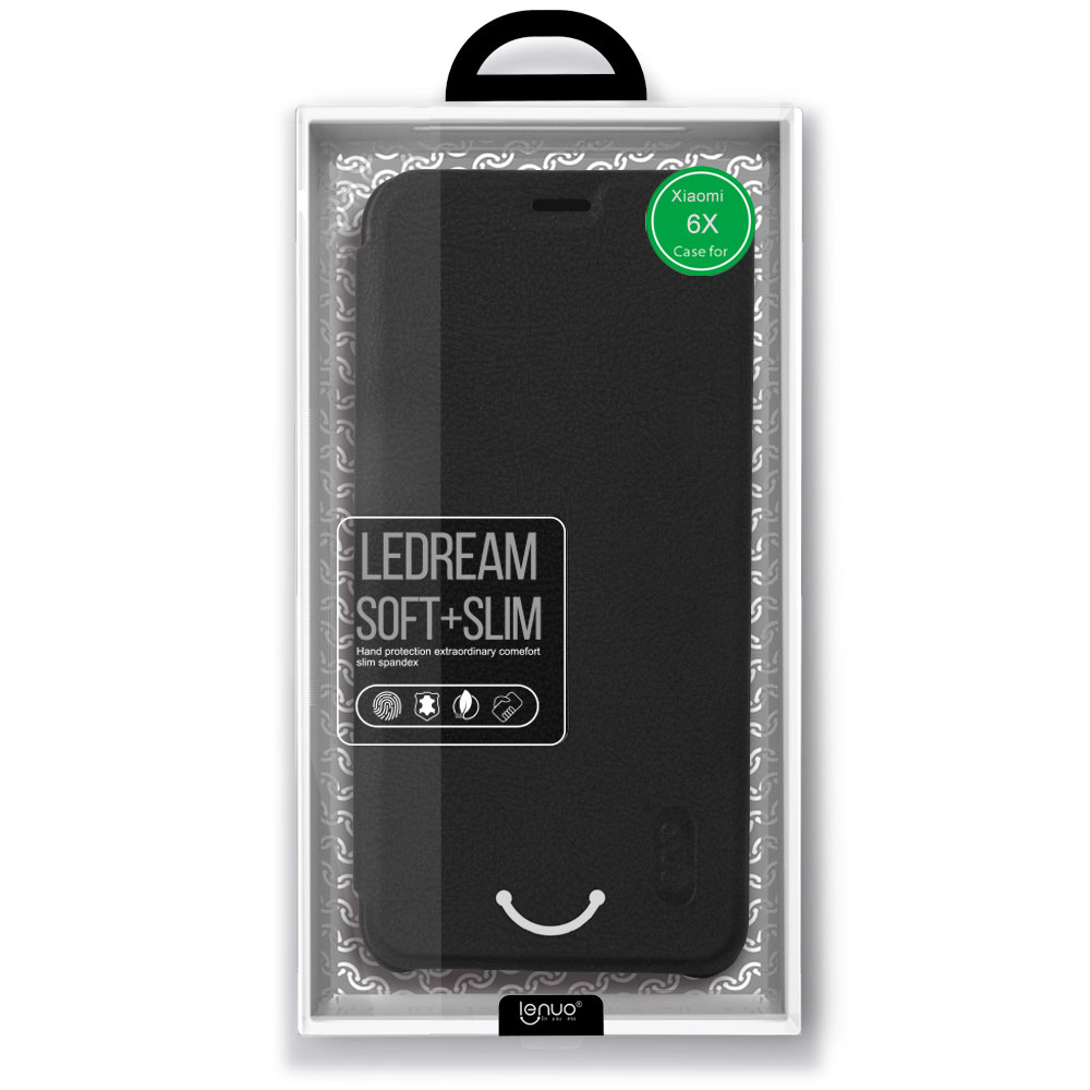 Flipové pouzdro Lenuo Ledream pouzdro pro Xiaomi Mi A2, Black