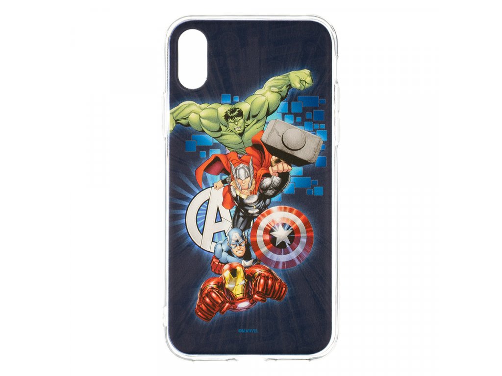 Zadní kryt Marvel Avengers 001 pro Apple iPhone X, dark blue