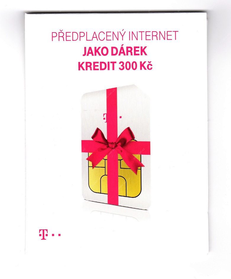 T-Mobile předplacený internet - jako dárek kredit 300Kč