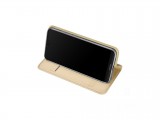 Flipové pouzdro Dux Ducis Skin pro Samsung Galaxy S10+, zlatá