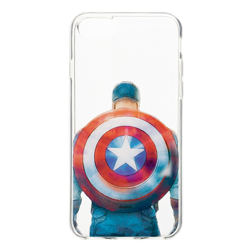 Zadní kryt Marvel Captain America 002 pro Apple iPhone 6/7/8, transparent