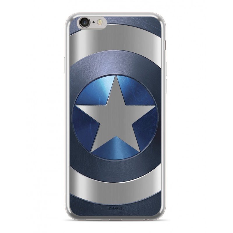 Zadní kryt Marvel Captain America 005 pro Apple iPhone 6/6S, silver