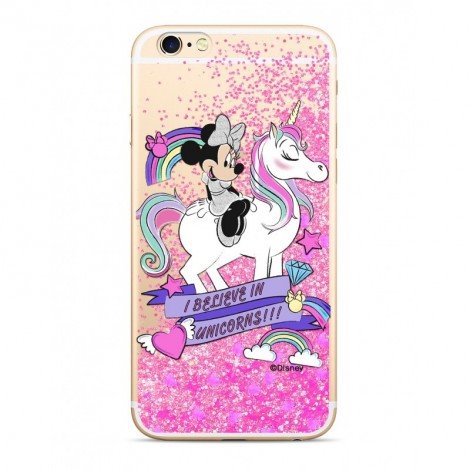 Zadni kryt Disney Minnie 035 pro Apple iPhone 7/8, pink glitter