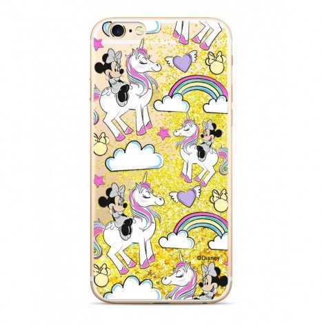 Zadni kryt Disney Minnie 037 pro Apple iPhone 6/6S, gold glitter