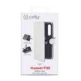 CELLY Wally flipové pouzdro pro Huawei P30, bílé