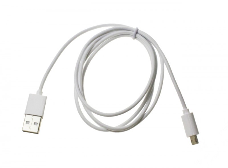 Datový kabel USB ALIGATOR microUSB nabíjecí, White