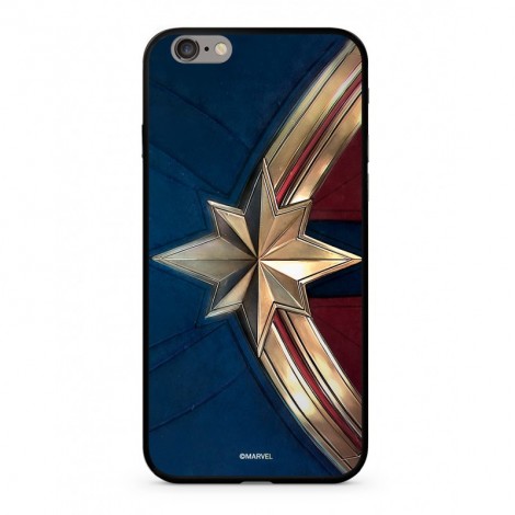 Zadní kryt Marvel Captain Marvel 022 Premium Glass pro Apple iPhone XS Max, blue