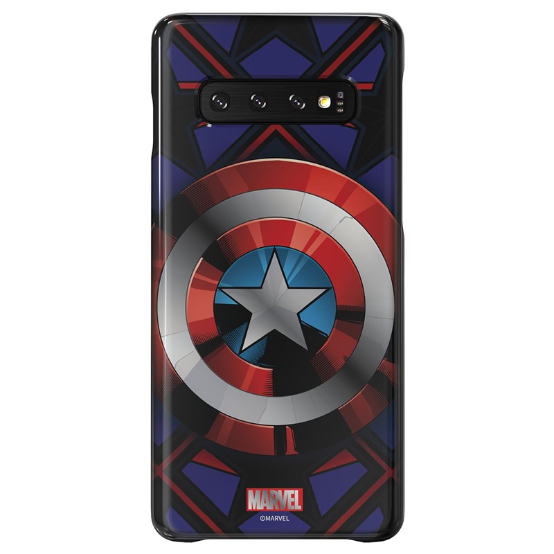 Zadní kryt Marvel Captain America x Galaxy Friends Samsung Galaxy S10+