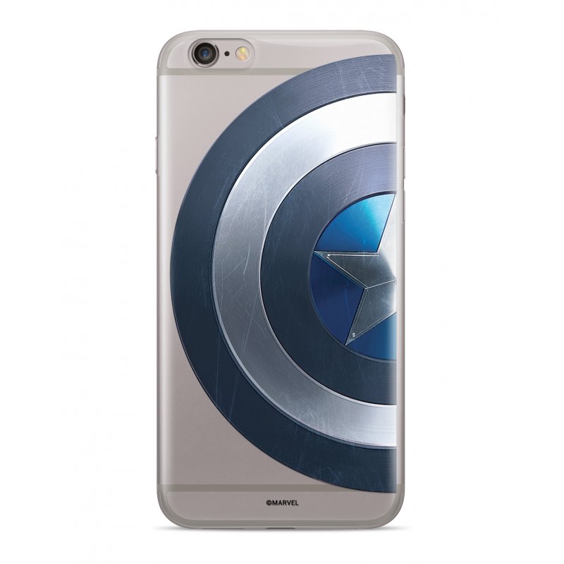 Zadní kryt Marvel Captain America 006 pro Apple iPhone XS, transparent