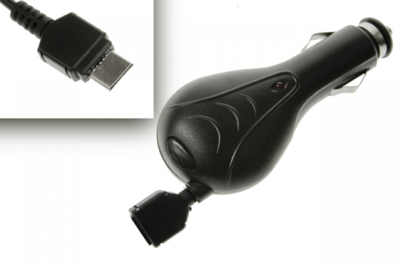 Samonavíjecí autonabíječka pro Samsung D800 / P300 / Z510, Black