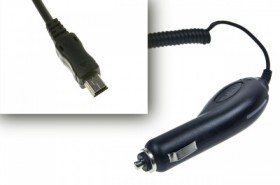 Nabíječka do auta miniUSB 1A pro HTC/ Sony Ericsson, Black