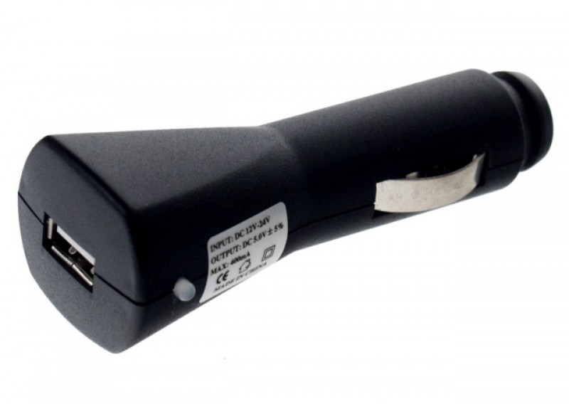 Nabíječka do auta s USB výstupem 5V, Black