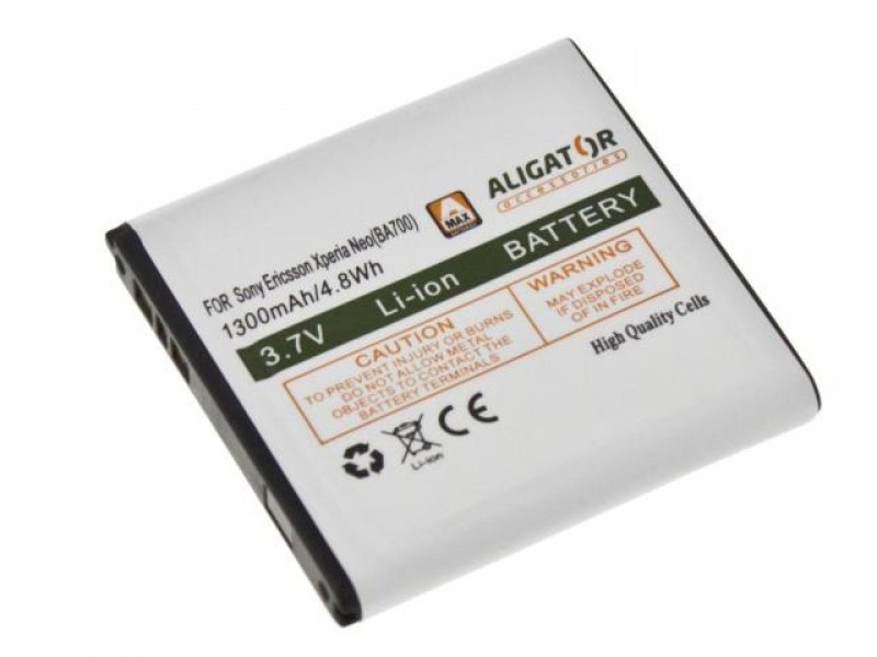 Baterie Aligator pro Sony Ericsson Xperia Pro/Xperia Neo LI-ION 1300 mAh, nahrazuje BA700