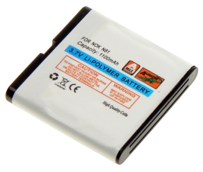 Baterie Aligator pro Nokia N81/N81 8GB/N82/E51 Li-POL 1100 mAh, nahrazuje BP-6MT
