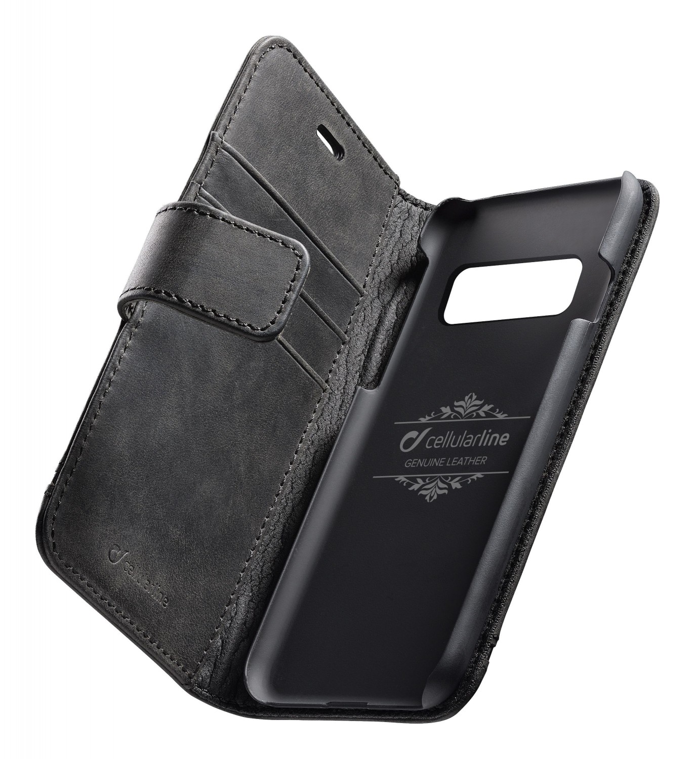 Cellularline Supreme flipové pouzdro pro Samsung Galaxy S10, černé