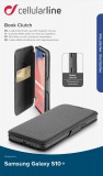 CellularLine Book Clutch flipové pouzdro pro Samsung Galaxy S10+, černé