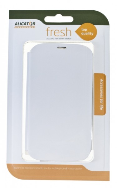 Flipové pouzdro FRESH BOOK pro Samsung GALAXY S4, White