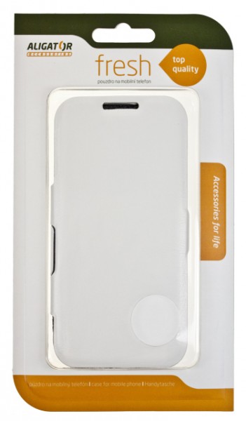 Flipové pouzdro BOOK pro Samsung GALAXY S4, se stojánkem, White