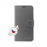 FIXED FIT SHINE flipové pouzdro pro Xiaomi Redmi Note 7/7 Pro, antracitové