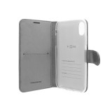 FIXED FIT SHINE flipové pouzdro pro Xiaomi Redmi Note 7/7 Pro, antracitové