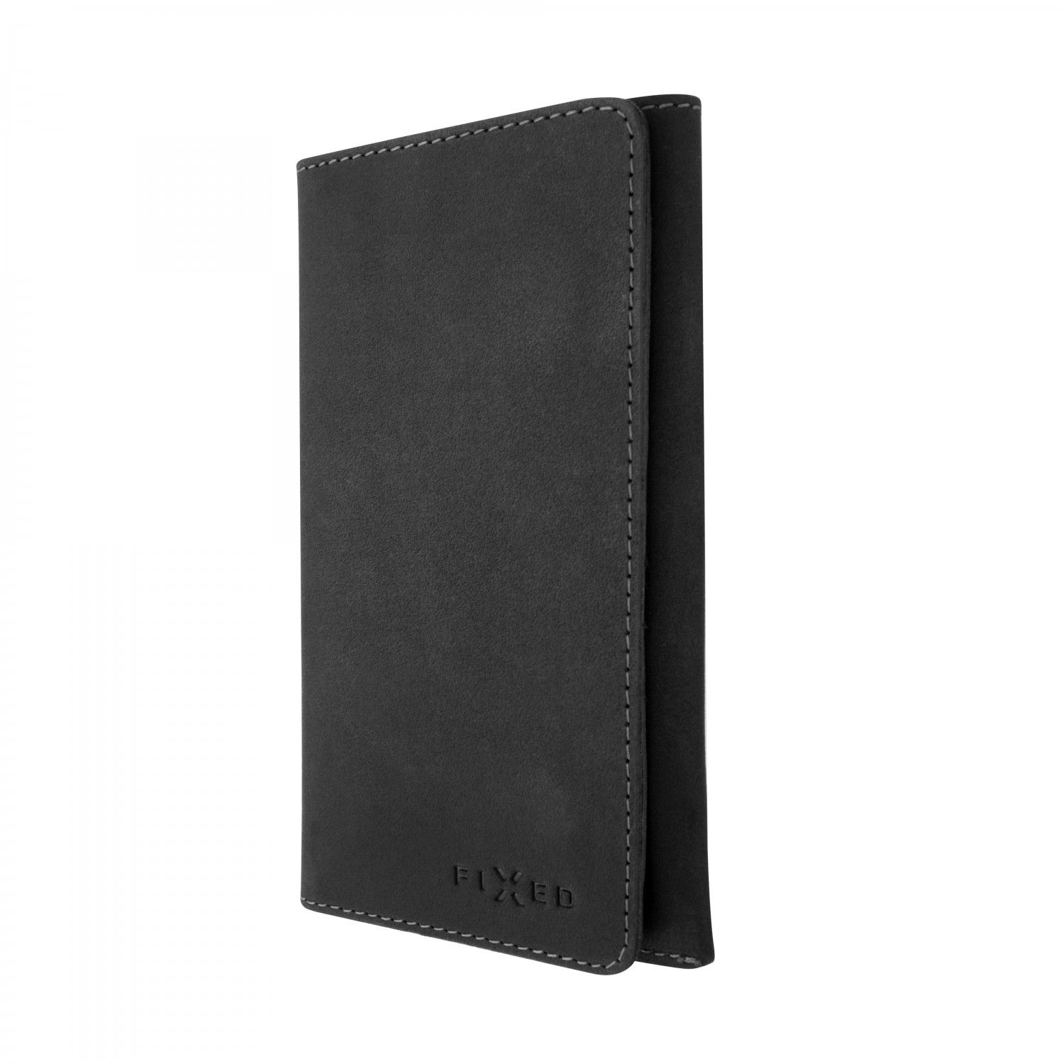 FIXED Pocket Book Kožené pouzdro pro Apple iPhone 6/6S/7/8, šedé