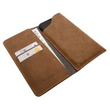FIXED Pocket Book Kožené pouzdro pro Apple iPhone 6/6s/7/8, hnědé