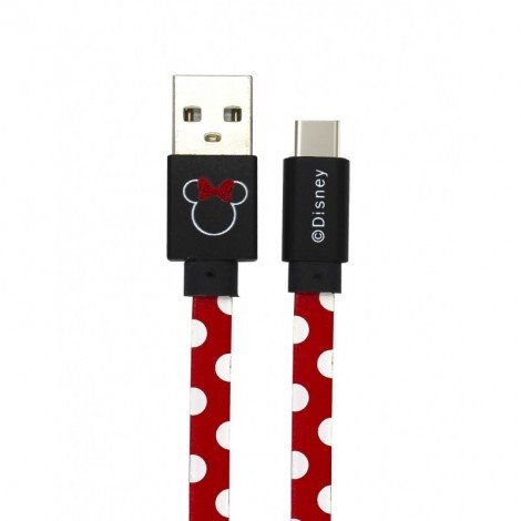 Datový kabel Disney Minnie Type C, red