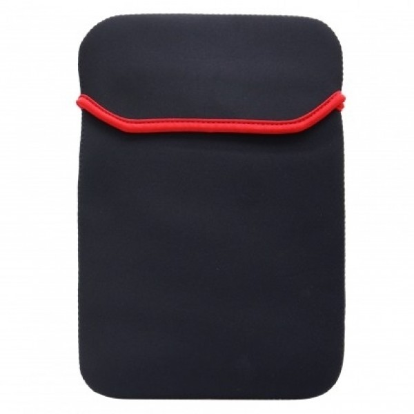 Pouzdro TABLET neopren 7" line, univezální, black/red