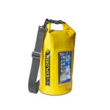 CELLY Explorer voděodolný vak 5L s kapsou na telefon do 6.2", žlutý